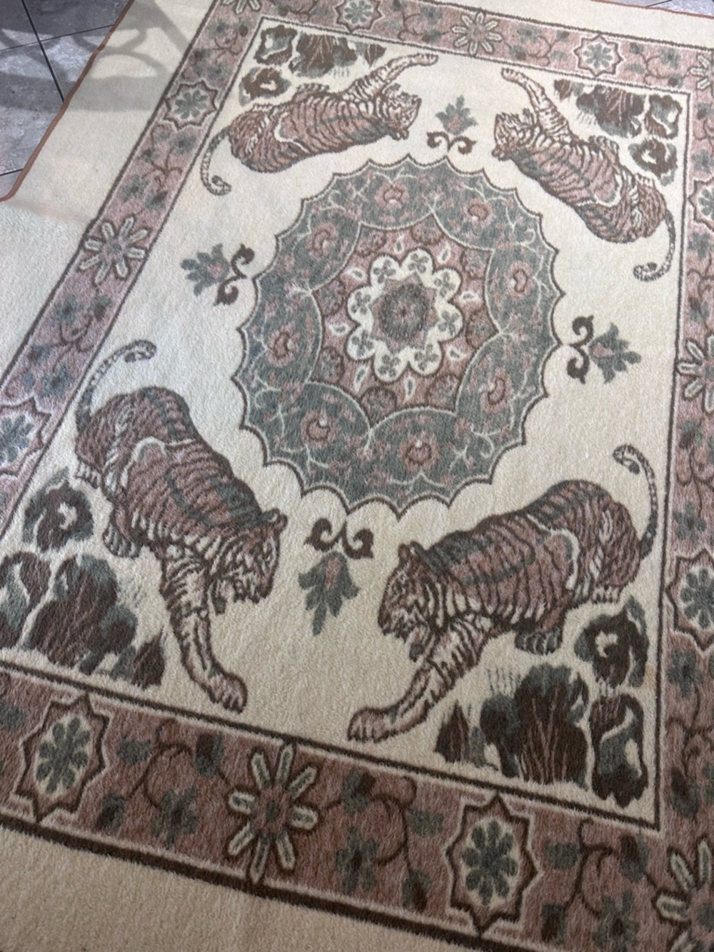 Josim Cobertores Vintage Portugal Veludo Especial Blanket Tiger Persian Design